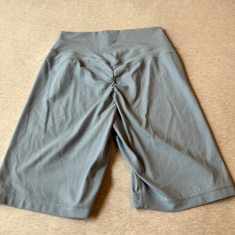Gymshark Whitney Simmons Blue Grey High Rise Scrunch Bum Biker Shorts Womens - Picture 5 of 7